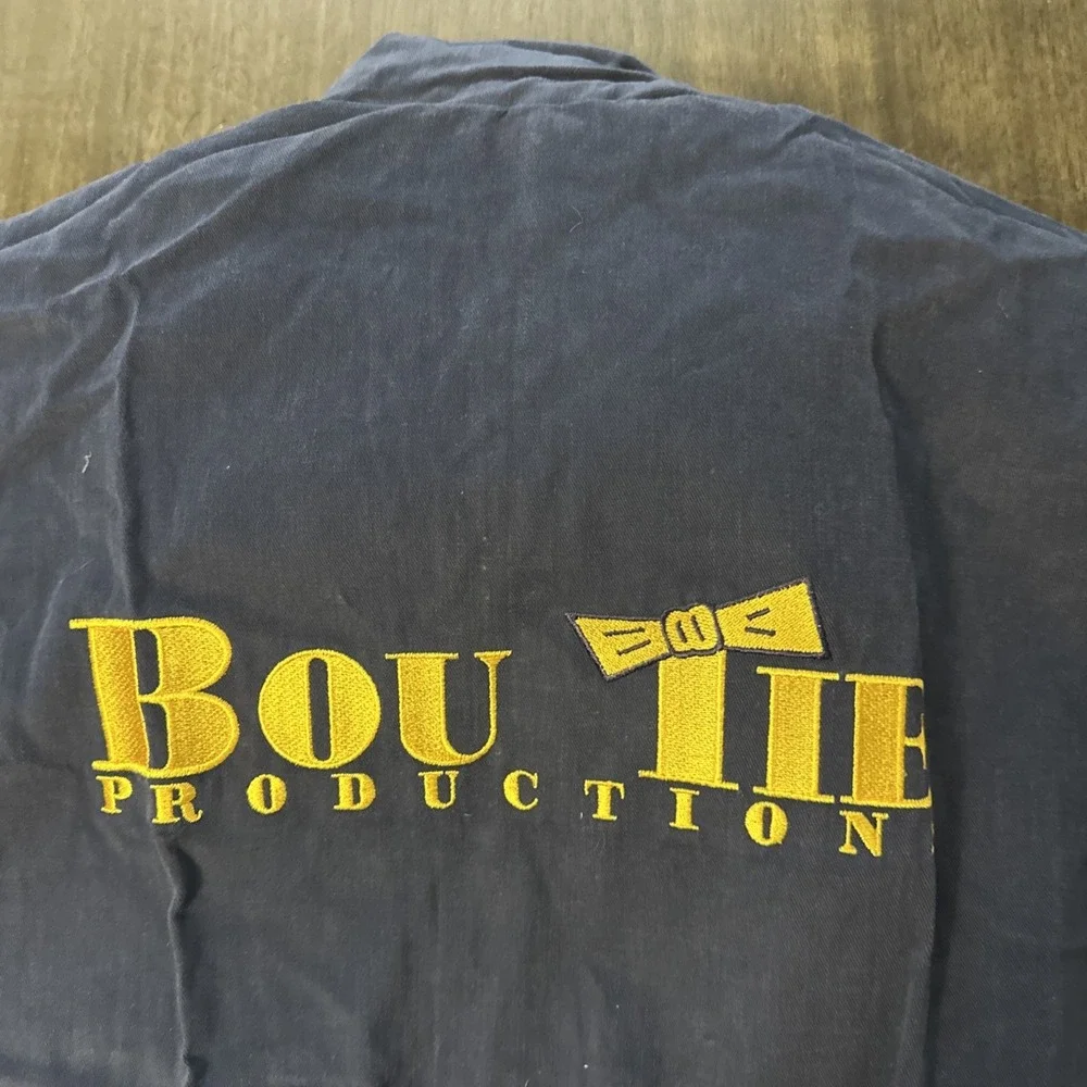 Vintage Film Crew Sichel Men's Size  XL Vest Bou Tie Production Studio City CA